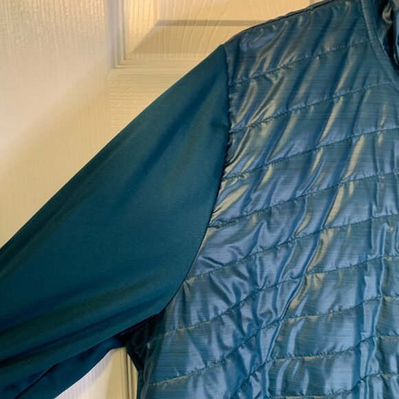 Nike Women's Essential Puffer Panel Running Jacket Size XXL 2XL Quilted Blue - Picture 5 of 9